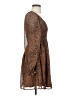 Newbury Kustom 100% Polyester Animal Print Brown Cocktail Dress Size S - photo 4