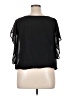 metaphor 100% Polyester Black Short Sleeve Top Size XL - photo 2