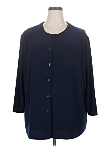 Vikki Vi 3/4 Sleeve Blouse (view 1)