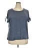Max Studio Gray Short Sleeve T-Shirt Size 2X - photo 1