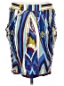 Pinko 100% Modal Print Multi Color Blue Casual Skirt Size L - photo 1