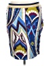 Pinko 100% Modal Print Multi Color Blue Casual Skirt Size L - photo 2