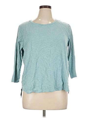 KIRKLAND Signature 3/4 Sleeve T-Shirt (view 1)