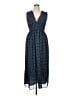 Max Studio 100% Polyester Polka Dots Blue Casual Dress Size XL - photo 1