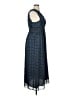 Max Studio 100% Polyester Polka Dots Blue Casual Dress Size XL - photo 4