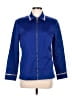 St. John Sport Blue 3/4 Sleeve Button-Down Shirt Size Med (2) - photo 1