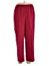 Alfred Dunner 100% Polyester Solid Red Track Pants Size 20 - photo 1