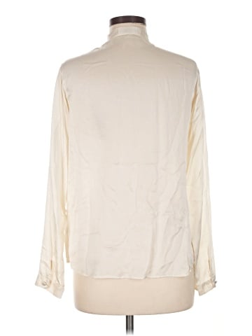 Ines de la Fressange for Uniqlo Long Sleeve Silk Top (view 2)