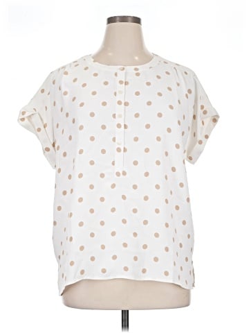 Ann Taylor Short Sleeve Blouse (view 1)