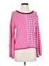 Left Coast by Dolan Houndstooth Pink Pullover Sweater Size S - photo 1