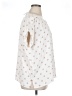 Ann Taylor 100% Polyester Polka Dots Ivory Short Sleeve Blouse Size XL - photo 4