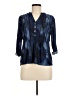 NY Collection Blue 3/4 Sleeve Blouse Size M (petite) - photo 1