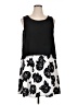 Avenue 100% Polyester Graphic Black Casual Dress Size 14 Plus - photo 1