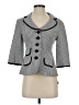 Nanette Lepore Stripes Gray Blazer Size 4 - photo 1