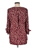 West Kei 100% Polyester Burgundy 3/4 Sleeve Blouse Size M - photo 2