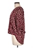 West Kei 100% Polyester Burgundy 3/4 Sleeve Blouse Size M - photo 5