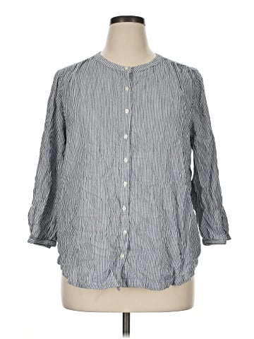 St. John's Bay 3/4 Sleeve Button-Down Shirt (view 1)