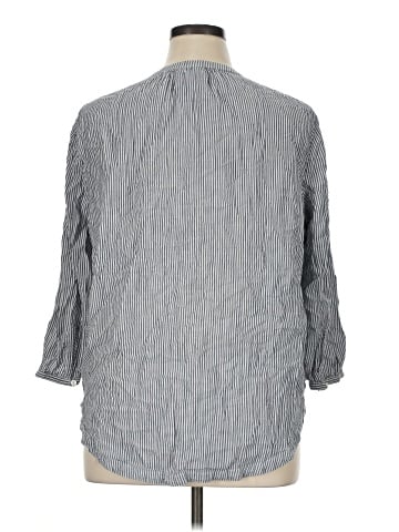 St. John's Bay 3/4 Sleeve Button-Down Shirt (view 2)