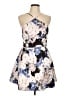 Keepsake 100% Polyester Floral Blue Cocktail Dress Size L - photo 1