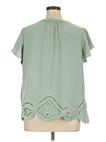 Adrianna Papell Short Sleeve Blouse (view 2)