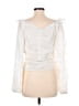Bishop + Young 100% Cotton Ivory Long Sleeve Blouse Size M - photo 2