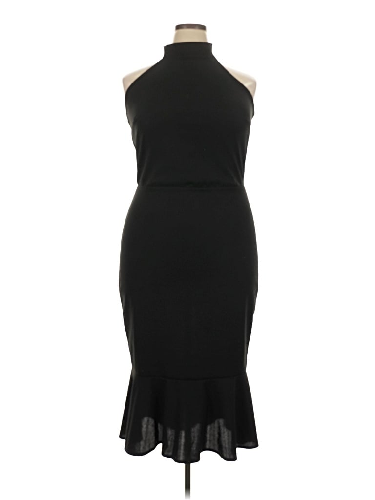 Ashley Stewart Cocktail Dress In Black