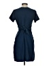Lev Apparel 100% Cotton Solid Blue Casual Dress Size XS - photo 2