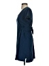 Lev Apparel 100% Cotton Solid Blue Casual Dress Size XS - photo 5