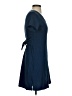 Lev Apparel 100% Cotton Solid Blue Casual Dress Size XS - photo 4