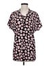 CAbi 100% Polyester Floral Pink Short Sleeve Blouse Size S - photo 1