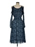 MICHAEL Michael Kors Paisley Blue Cocktail Dress Size M - photo 2