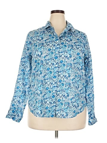 Liberty Art Fabrics for J.Crew Long Sleeve Button-Down Shirt (view 1)