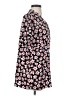 CAbi 100% Polyester Floral Pink Short Sleeve Blouse Size S - photo 4
