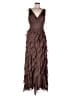 Dalia Macphee 100% Polyester Brown Cocktail Dress Size 6 - photo 1