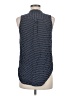 Fun2Fun 100% Rayon Polka Dots Blue Sleeveless Button-Down Shirt Size M - photo 2