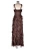 Dalia Macphee 100% Polyester Brown Cocktail Dress Size 6 - photo 2