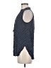 Fun2Fun 100% Rayon Polka Dots Blue Sleeveless Button-Down Shirt Size M - photo 5