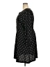 Ann Taylor LOFT 100% Polyester Polka Dots Black Casual Dress Size 18 - photo 5