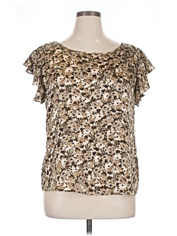 Banana Republic Short Sleeve Silk Top (view 1)