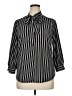 Adrianna Papell Stripes Black 3/4 Sleeve Blouse Size XL - photo 1