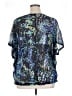 Apt. 9 100% Nylon Blue Short Sleeve Blouse Size 1X - photo 2