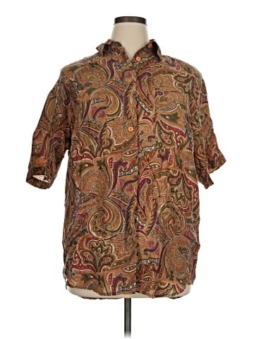 Diana Marco 3/4 Sleeve Silk Top (view 1)