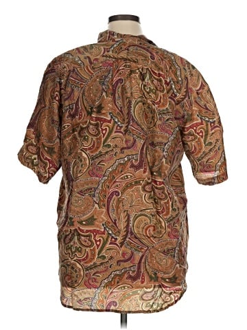 Diana Marco 3/4 Sleeve Silk Top (view 2)
