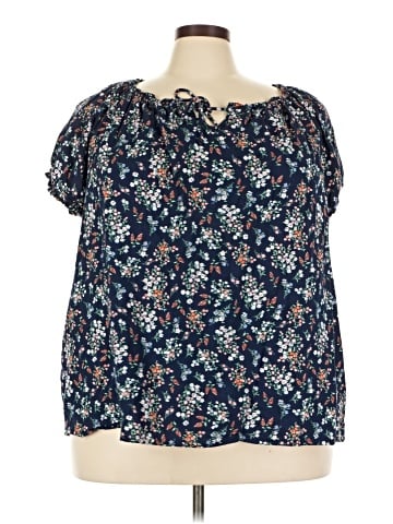 St. John's Bay Short Sleeve Blouse (view 1)