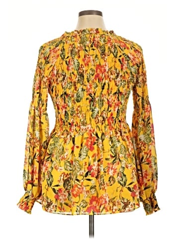 Rose + Olive Long Sleeve Blouse (view 2)