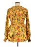 Rose + Olive 100% Polyester Yellow Long Sleeve Blouse Size XL - photo 2