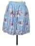 J.Crew 100% Linen Tropical Blue Denim Skirt Size 2 - photo 2