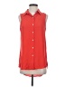 Rachel Zoe 100% Polyester Color Block Red Sleeveless Blouse Size S - photo 1