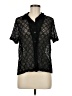 TanJay Black Short Sleeve Blouse Size Med Petite - photo 1