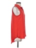 Rachel Zoe 100% Polyester Color Block Red Sleeveless Blouse Size S - photo 4